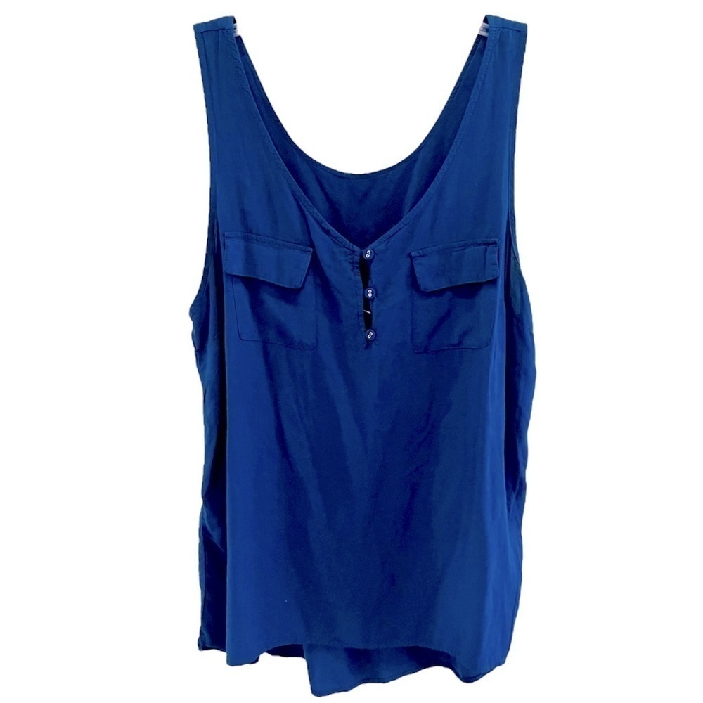 Torrid Blue Sleeveless Blouse 0X